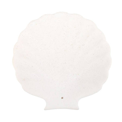 Off White Scallop Shell - Røkelsepinner fat