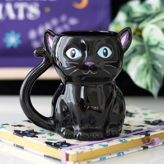 Cute and Creepy Gothic Black Cat Halloween Krus