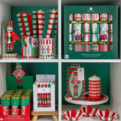 Nutcracker Lysestake i Keramikk – Håndmalt Nøtteknekker 🎄❤️