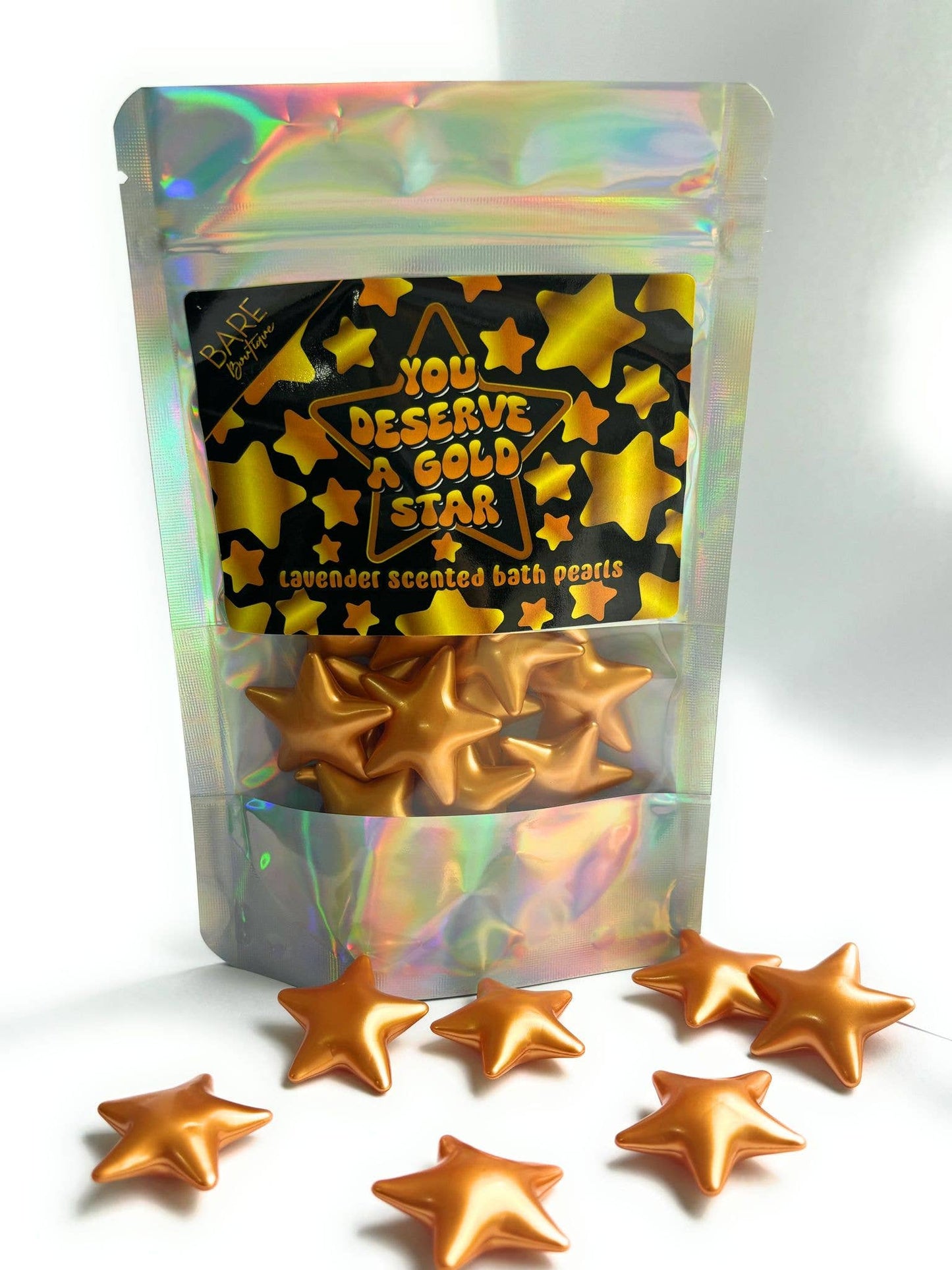 You Deserve A Gold Star Bath Pearls. Thank you gift.