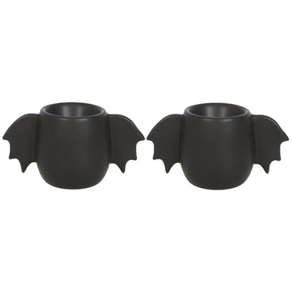 Gothic Bat Wing Halloween Eggekopp sett