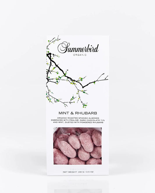 Mint & Rhubarb Vårmandler 100gr