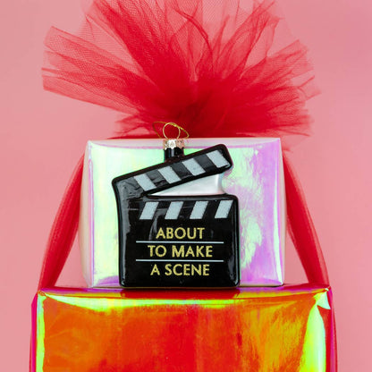 About To Make A Scene - Clapboard - Ornament, Holiday Gift