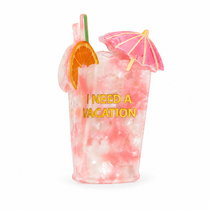 I Need A Vacation – Hårklype med cocktail