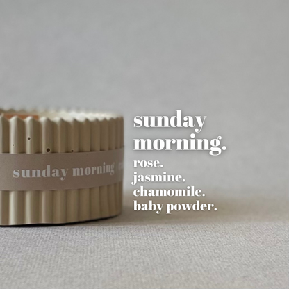 Sunday Morning - Chamomile Stoneware Soy Wax Candle