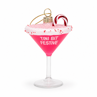 Tini Bit Festive – Julekule med martiniglass