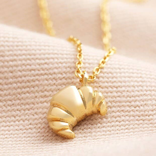 Croissant Pendant kjede gull