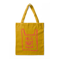 This Is Not A Plastic tote bag lilac 100% cotton: Lilac