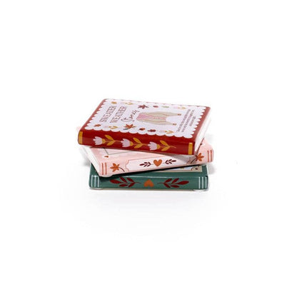 Cosy Chapter bokformet coaster – 3 assorterte