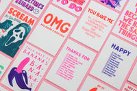 You Have Me Happy Birthday Risograph Postcard