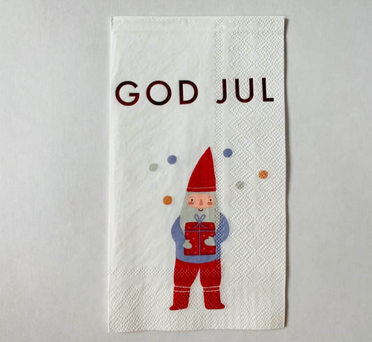 Serviett God Jul Nisse