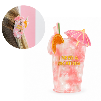 I Need A Vacation – Hårklype med cocktail