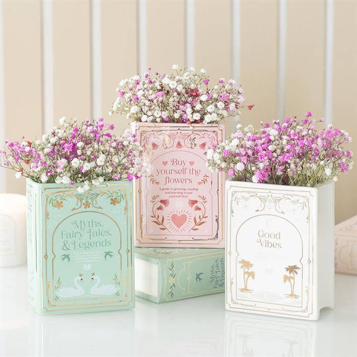 Pink Book Vase