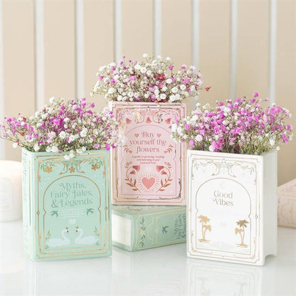 Pink Book Vase
