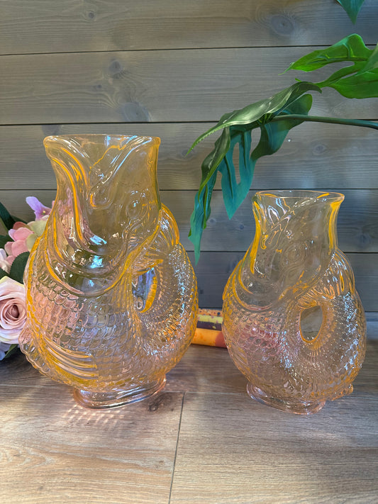 Jacquard, fish vase M(h30cm), Orange