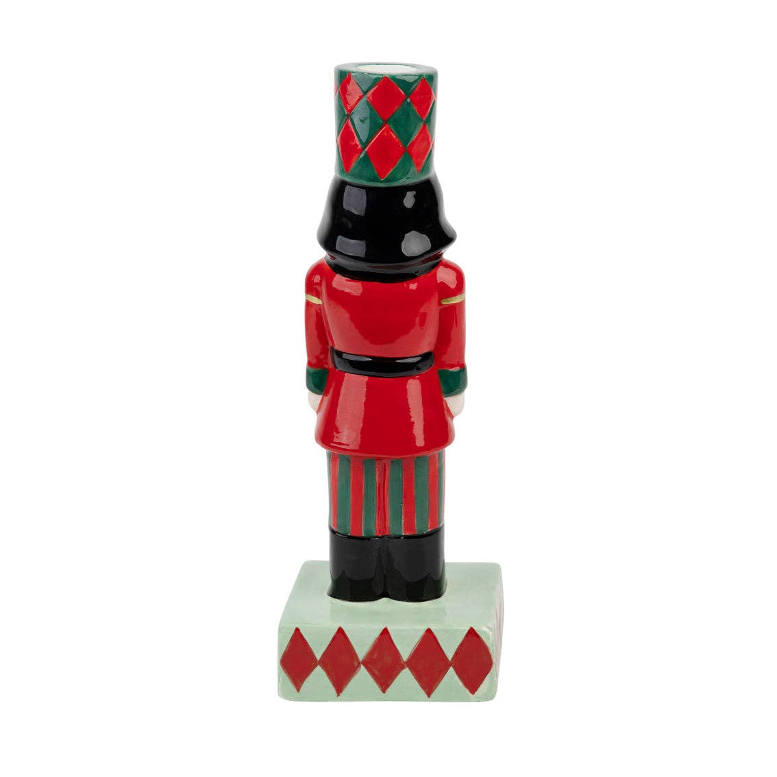 Nutcracker Lysestake i Keramikk – Håndmalt Nøtteknekker 🎄❤️