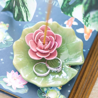 Lily Pad smykkefat og røkelsesholder