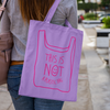 This Is Not A Plastic tote bag lilac 100% cotton: Lilac