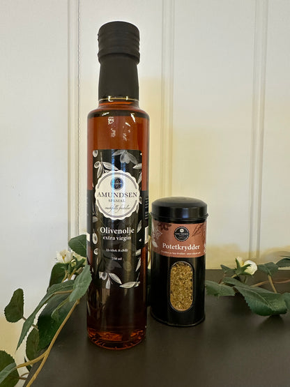Aromatisk Olivenolje med Hvitløk og chili