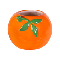 Ceramic Pencil Cup/Planter, Appelsin