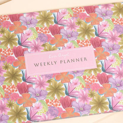 Bright Floral Desktop Weekly Planner