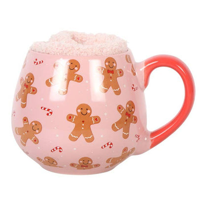 Gavesett Rosa pepperkakekrus m/sokker