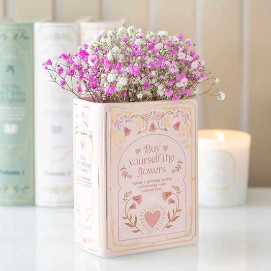 Pink Book Vase