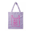 This Is Not A Plastic tote bag lilac 100% cotton: Lilac