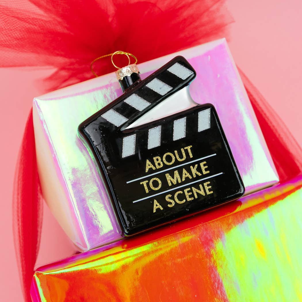 About To Make A Scene - Clapboard - Ornament, Holiday Gift