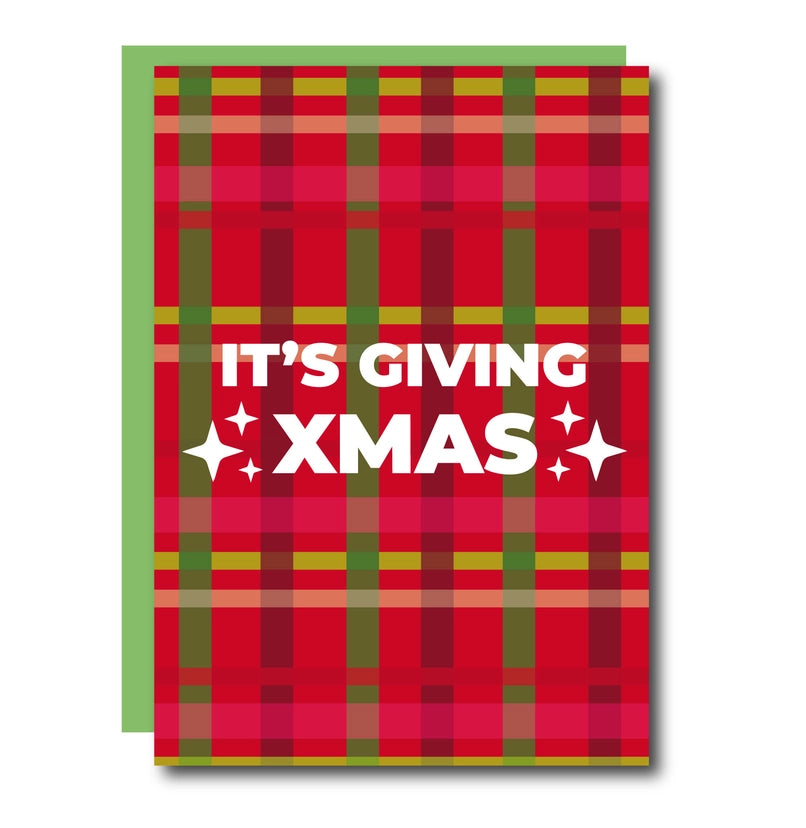 It's Giving Christmas Greeting Card