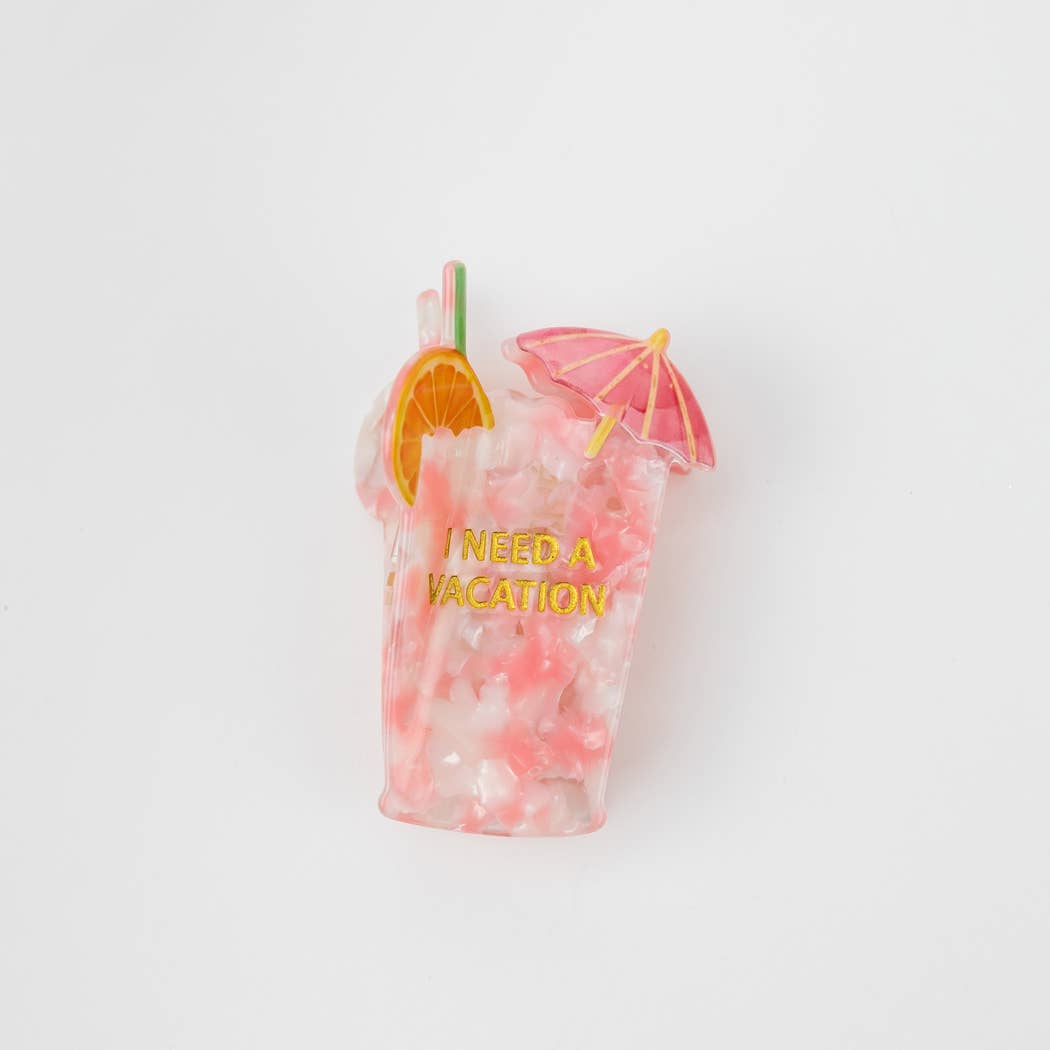I Need A Vacation – Hårklype med cocktail