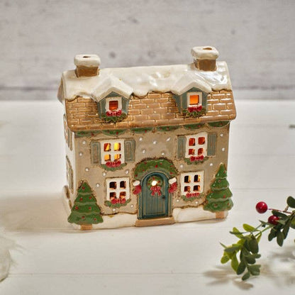 Holly Cottage lyslykt i steingods