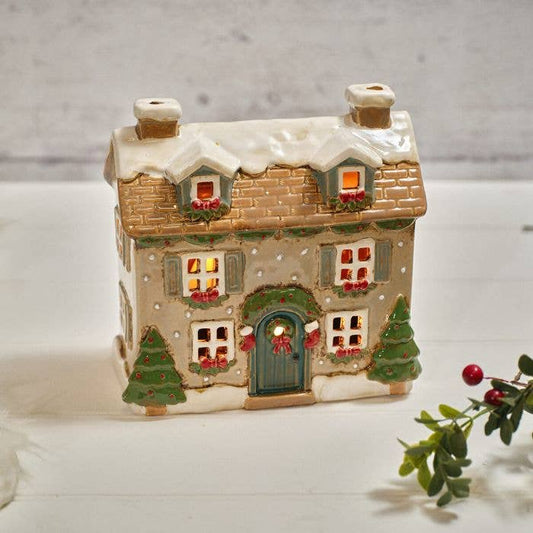Holly Cottage lyslykt i steingods