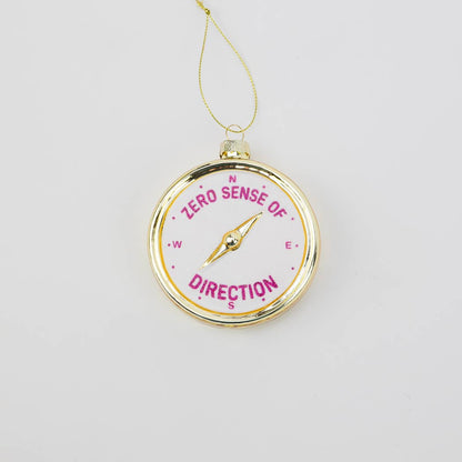 Zero Sense of Direction julekule i glass