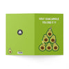 Greeting card Avocado Holy Guacamole you did it