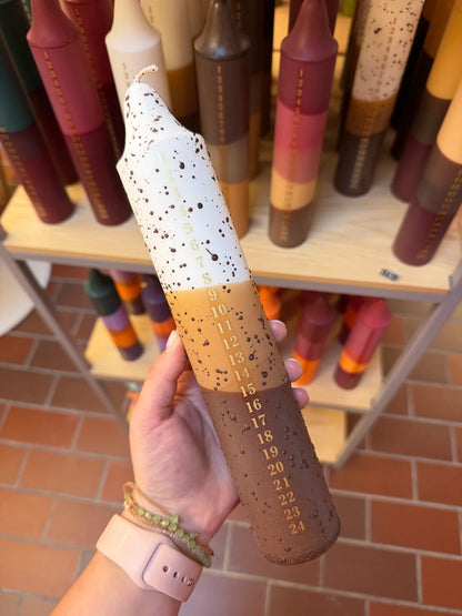 Adventslys -  Cappuccino Coffee Confetti