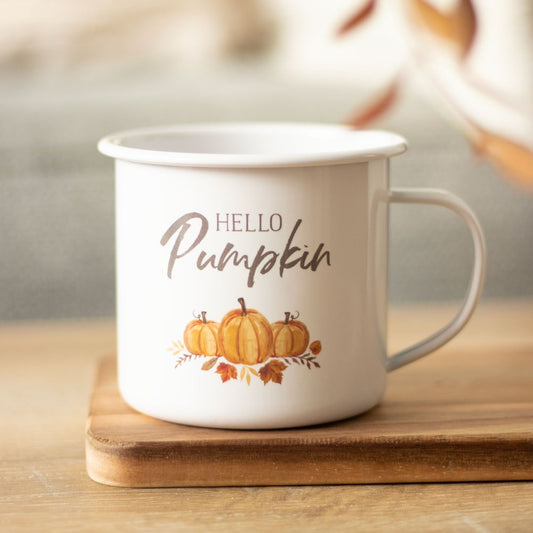 Hello Pumpkin Emaljekopp