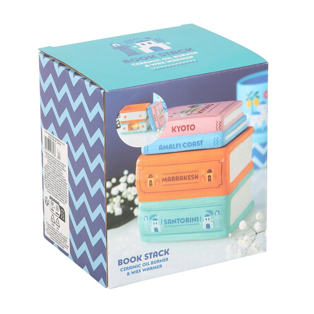 Travel Book Stack duftbrenner og vokssmelter