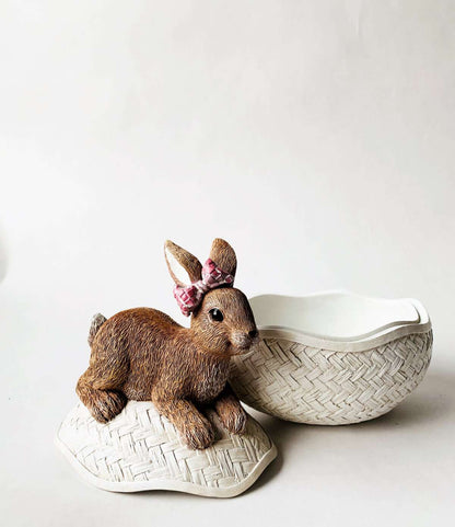 Påskeegg Med Kanin 9*13*17 Cm