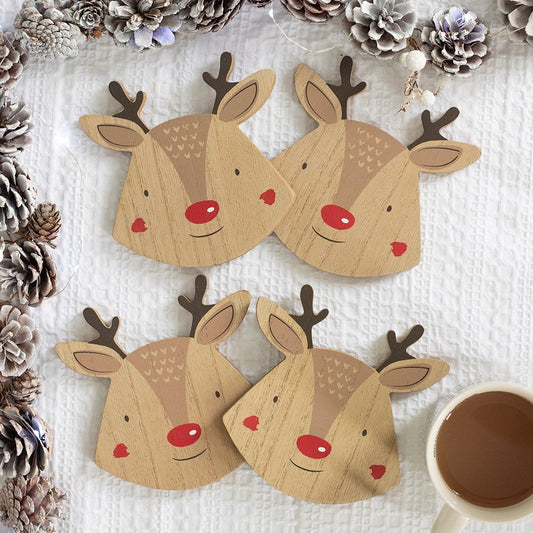 Reindeer – Brikke­sett (4 stk) 🦌✨