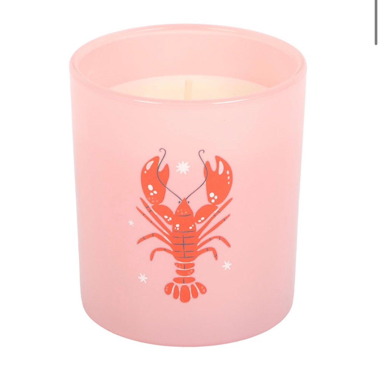 Sommerduftlys – Hummerdesign & kokos/havsalt 🌊🦞