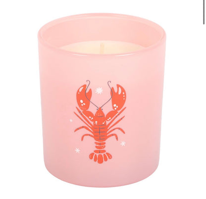 Sommerduftlys – Hummerdesign & kokos/havsalt 🌊🦞