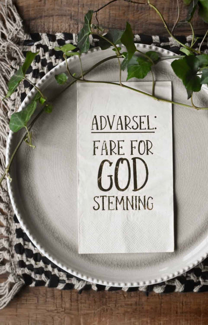 Serviett Buffet - Fare for god stemning