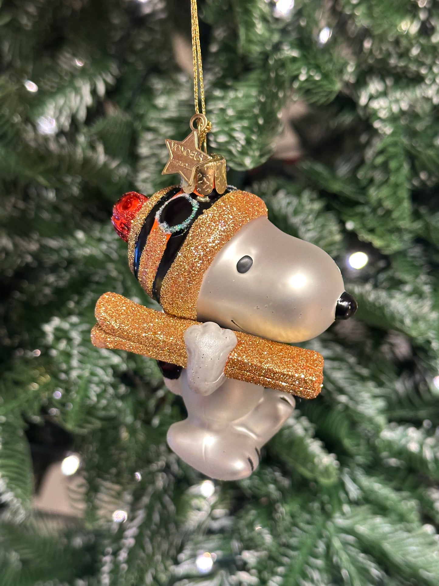 Vondels Snoopy med ski