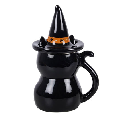 Frightful Black Cat krus med lokk