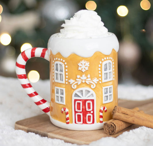 Candy Cane Pepperkakehus Kopp