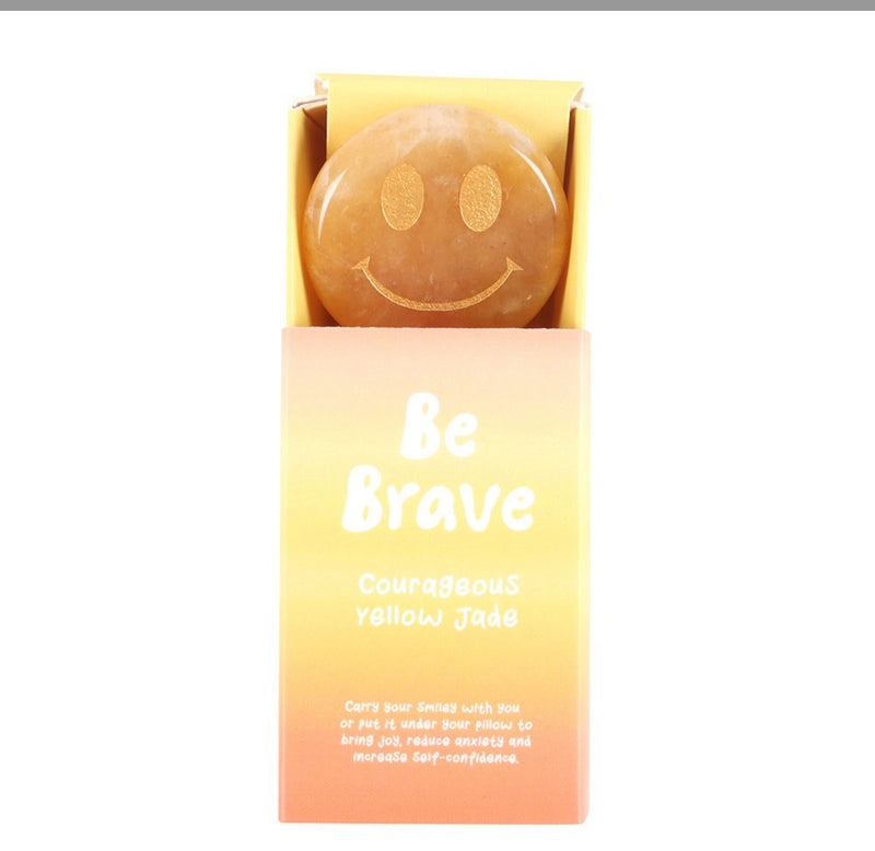 Be Brave HAPPY FACE Krystall i eske