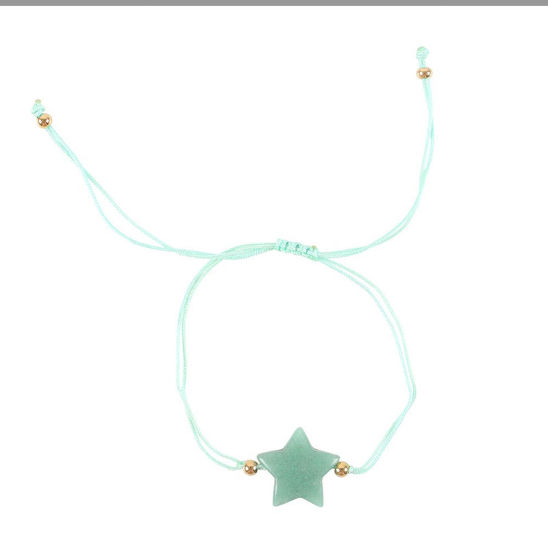 SHINE BRIGHT AVENTURINE CRYSTAL STAR Armbånd