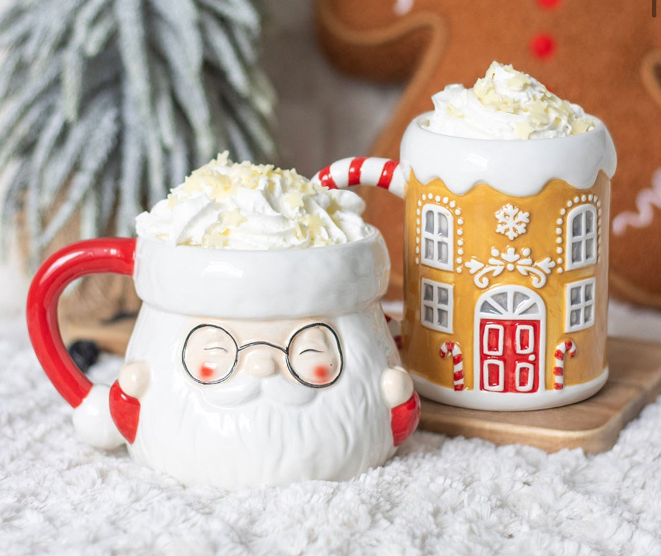 Candy Cane Pepperkakehus Kopp