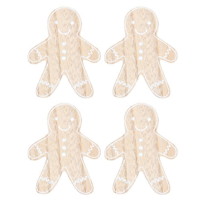 Gingerbread Man - Sett med 4 bordskånere